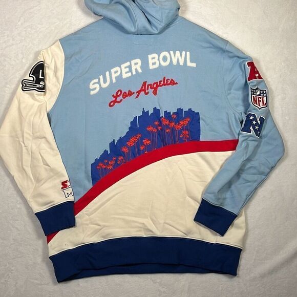 Starter x MSX Super Bowl LVI by Michael Strahan‎ Pullover Hoodie NWT - Men 2XL - Picture 1 of 8